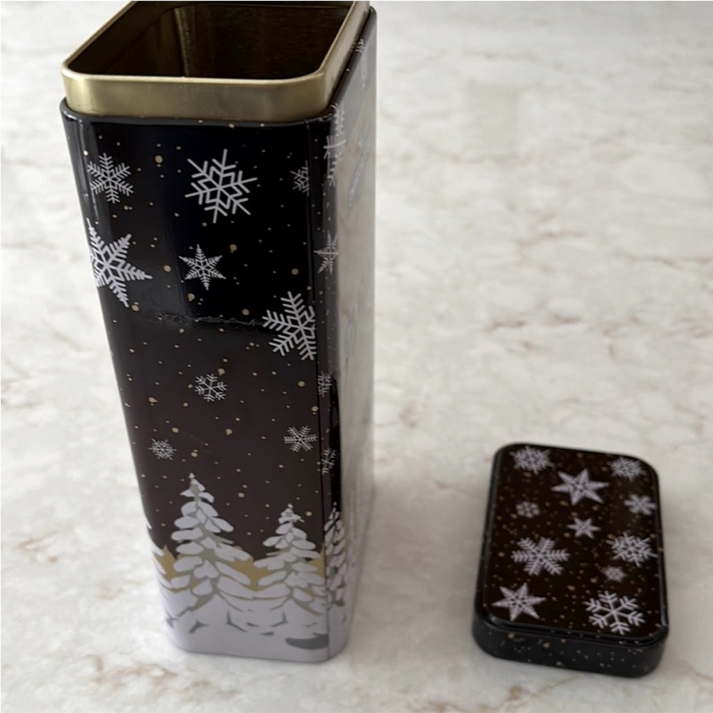 Ghirardelli Dark Chocolate Winter Holiday Collectible Tin Container Gift Box - Picture 6 of 14